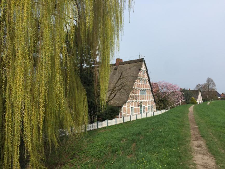 Fewo Blankenese Im Haus Luehegarten Grünendeich Exteriér fotografie